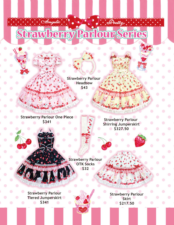 24時間限定Angelic Pretty Strawberry Parlour JSK ワンピース