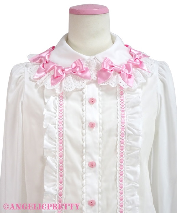 A la Cart Ribbon Blouse - Pink