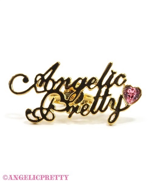 Angelic Plate Ring - Gold x Pink