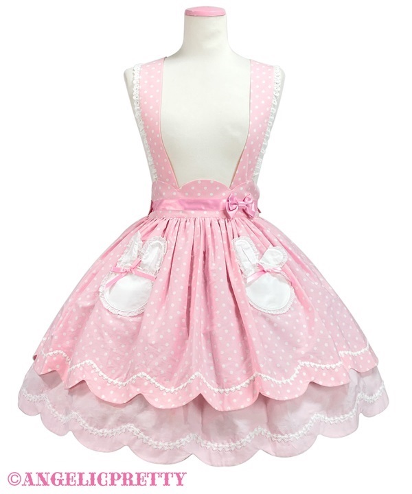 Bunny Pocket Skirt - Pink - Click Image to Close