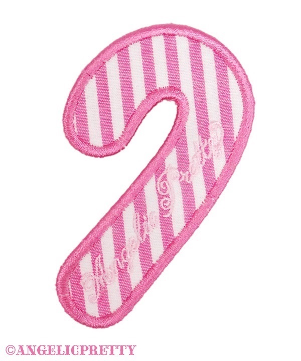 Candy Cane Patch Clip - Pink