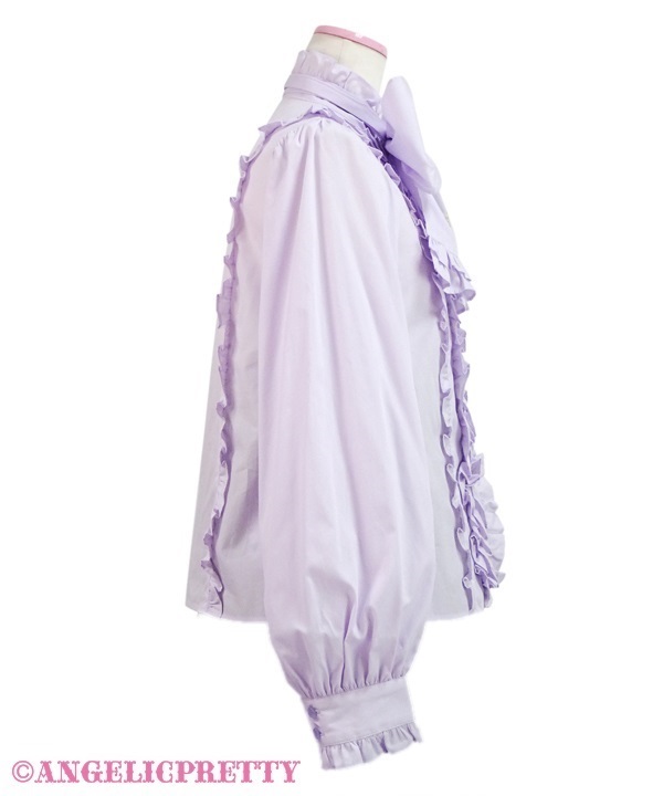 Charming Standing Collar Blouse - Lavender