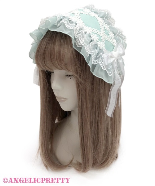 Cross Lace Headdress - Mint