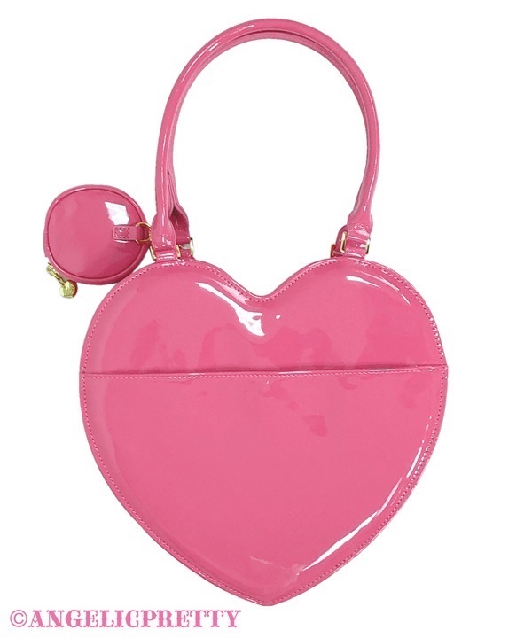 Decoration Heart Tote Bag - Deep Pink