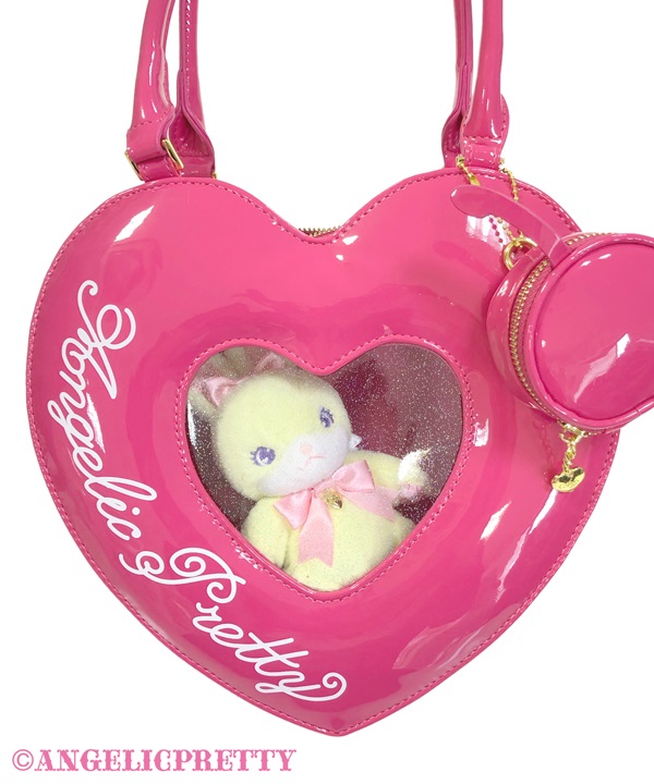 Decoration Heart Tote Bag - Deep Pink