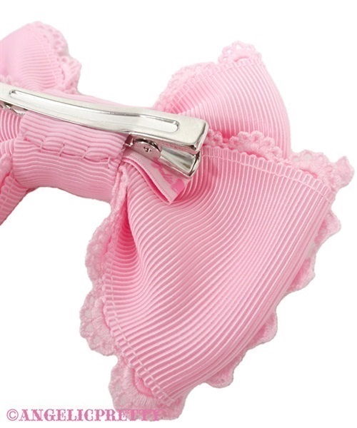 Dolce Pearl Ribbon Clip Set - Pink