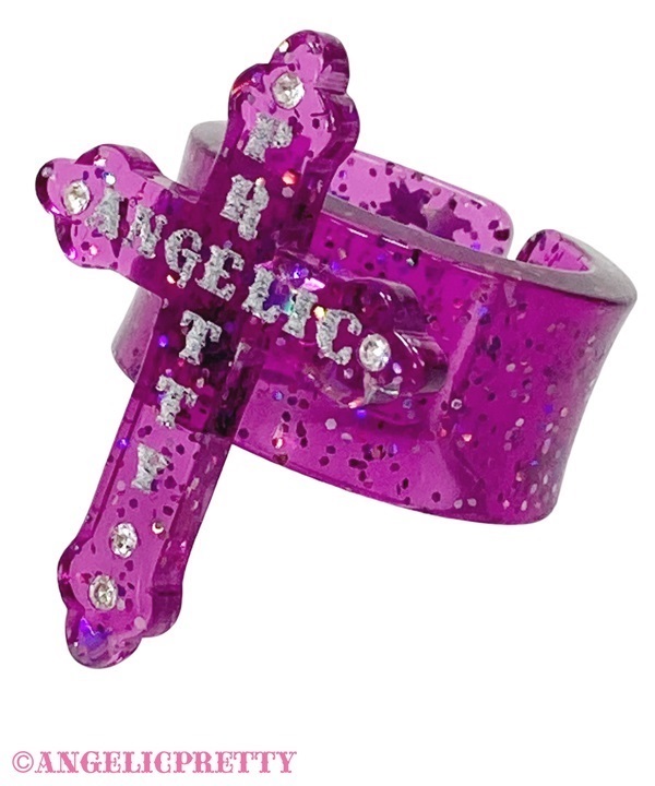 Dolly Cross Ring - Violet