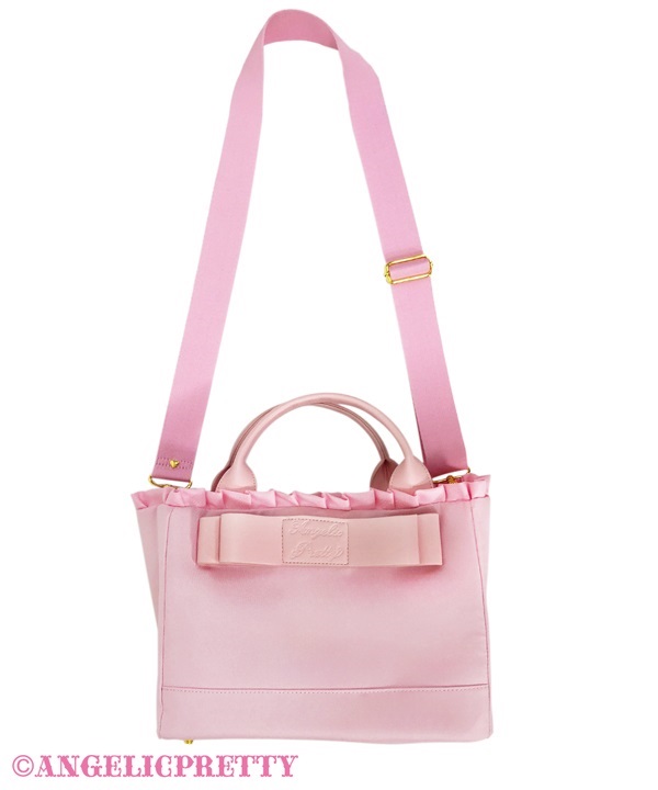 Dolly Ribbon Tote Bag - Pink - Click Image to Close