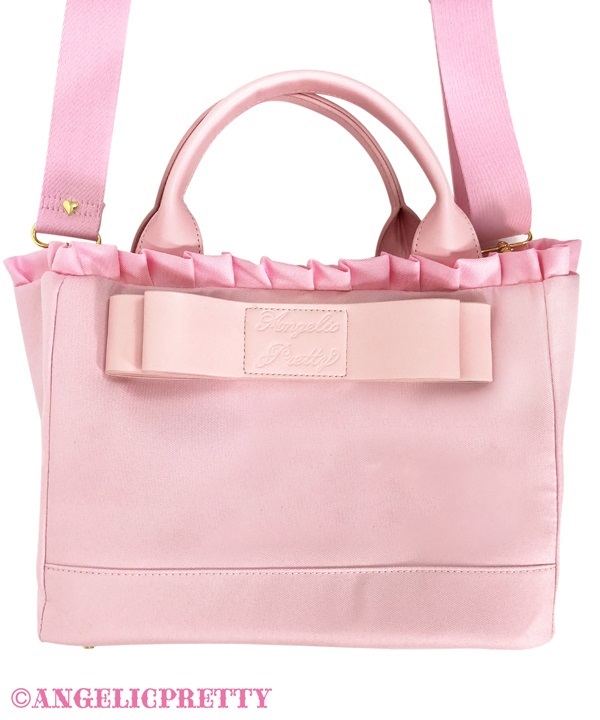 Dolly Ribbon Tote Bag - Pink