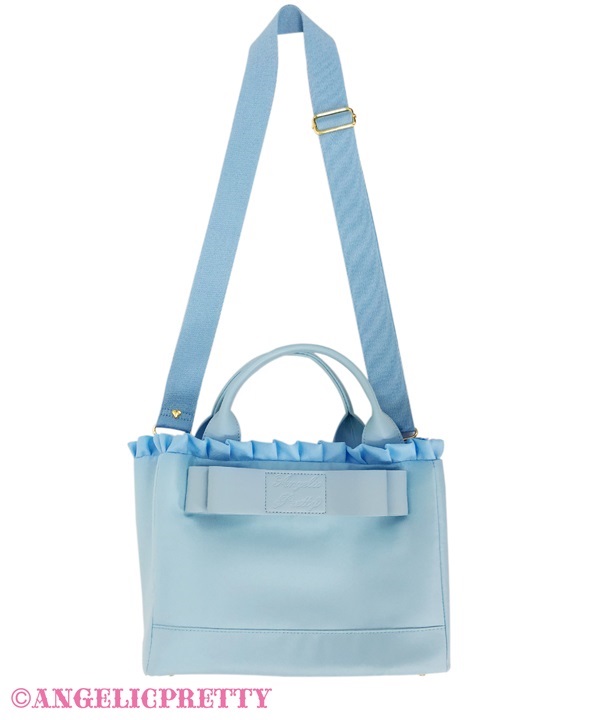 Dolly Ribbon Tote Bag - Sax