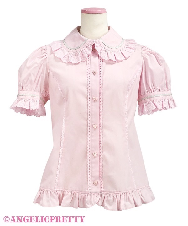 Donut Lace Blouse - Pink