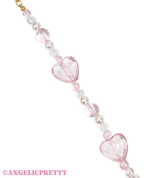 Dream Heart Necklace - Deep Pink