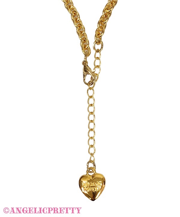 Dream Heart Necklace - Deep Pink