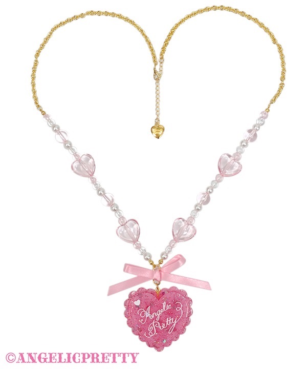 Dream Heart Necklace - Pink