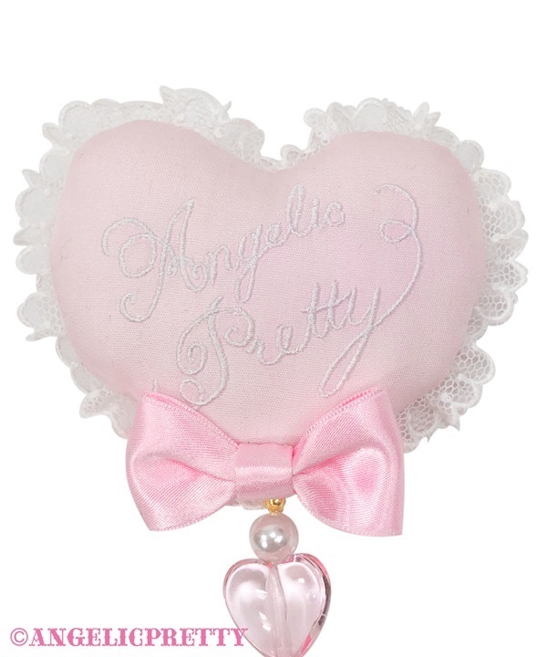 Dreamy Puku Puku Heart Clip Set - Deep Pink