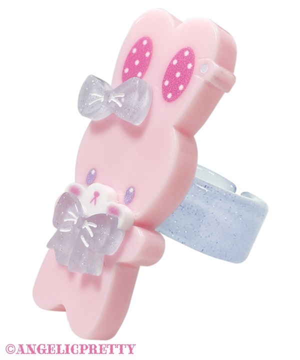 Fancy Lyrical Bunny Ring - Pink - Click Image to Close