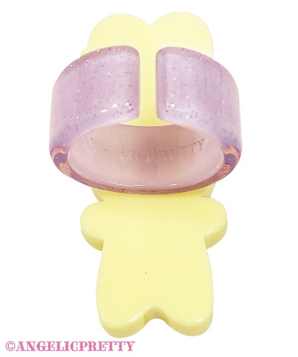 Fancy Lyrical Bunny Ring - Pink