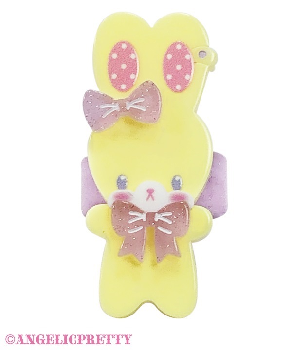 Fancy Lyrical Bunny Ring - Yellow