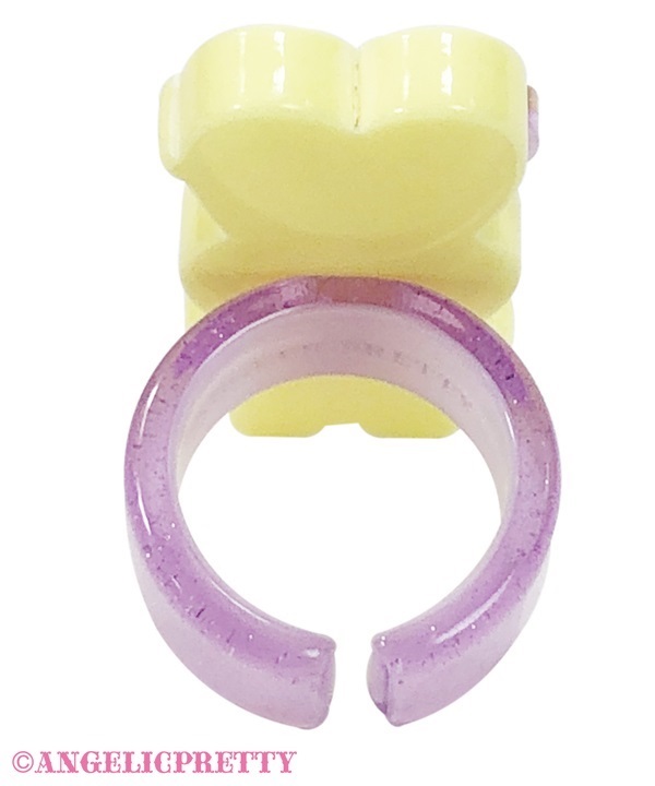 Fancy Lyrical Bunny Ring - Yellow