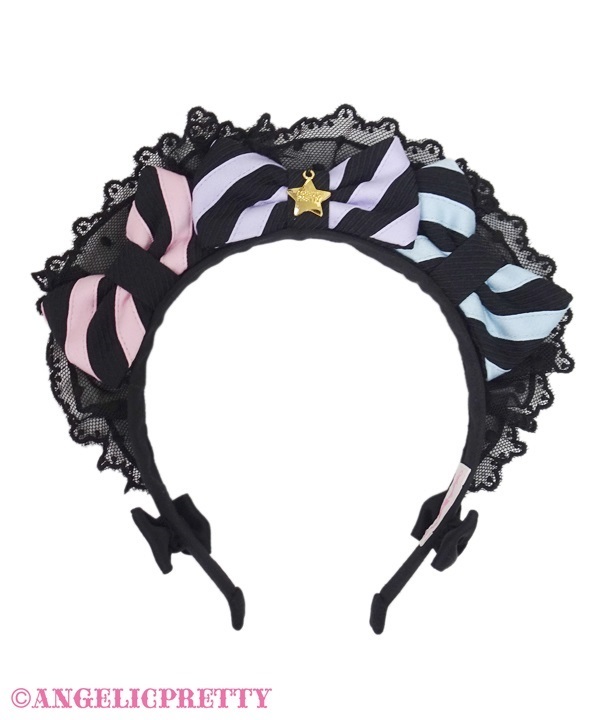 Happy Treat Cafe Headbow - Black