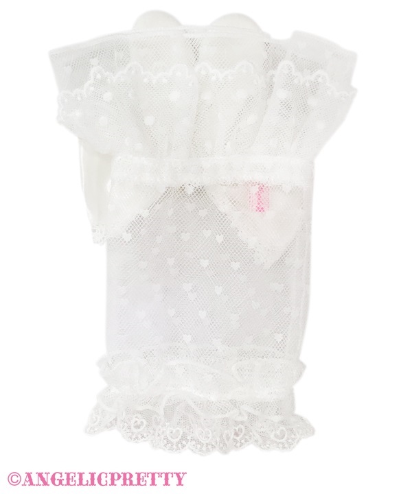 Heart Tulle Bunny Arm Warmer - Pink