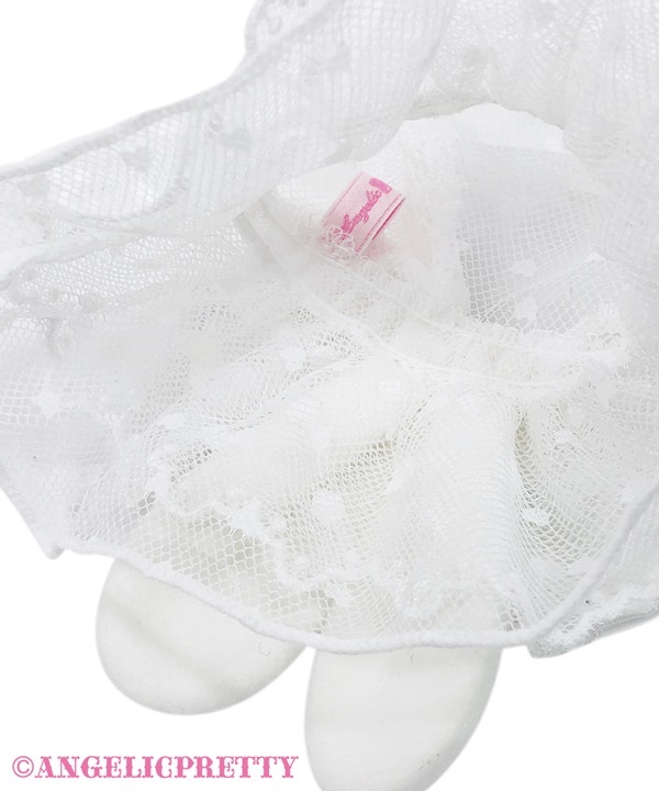 Heart Tulle Bunny Arm Warmer - White