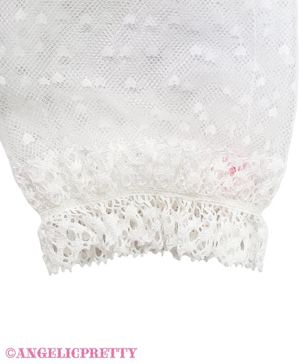 Heart Tulle Princess Arm Warmer - White