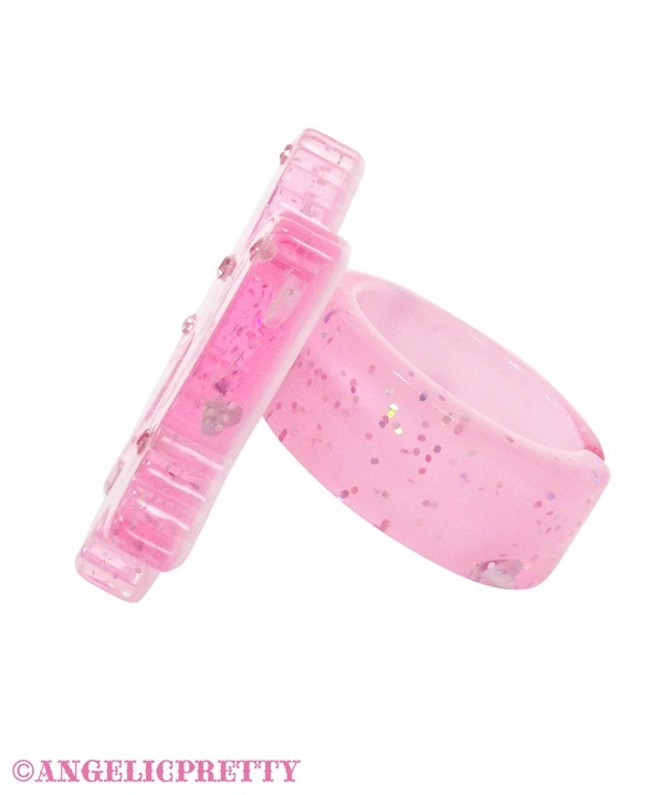 Kirameki Ribbon Ring - Pink