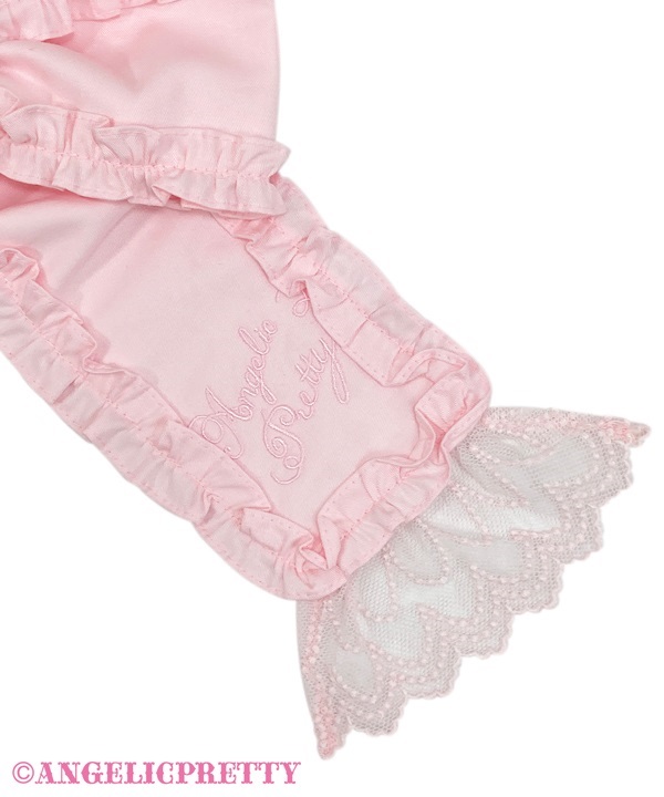 Logo Embroidery Ribbon Tie - Pink