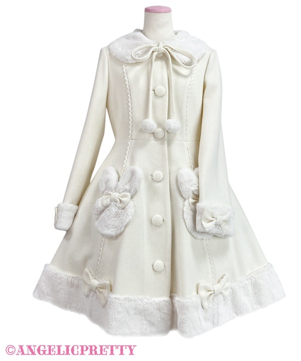 Lovely Bunny Coat - White