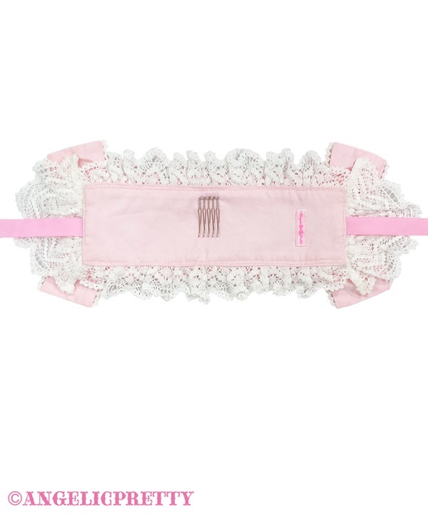 Oshama Frill Headdress (Plain) - Pink