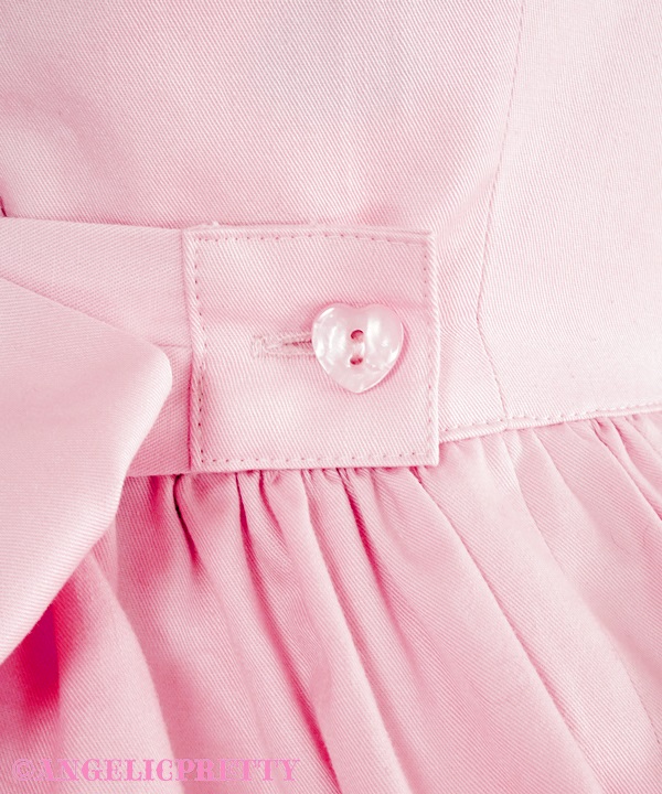 Pretty Frill Jumperskirt (Plain) - Pink