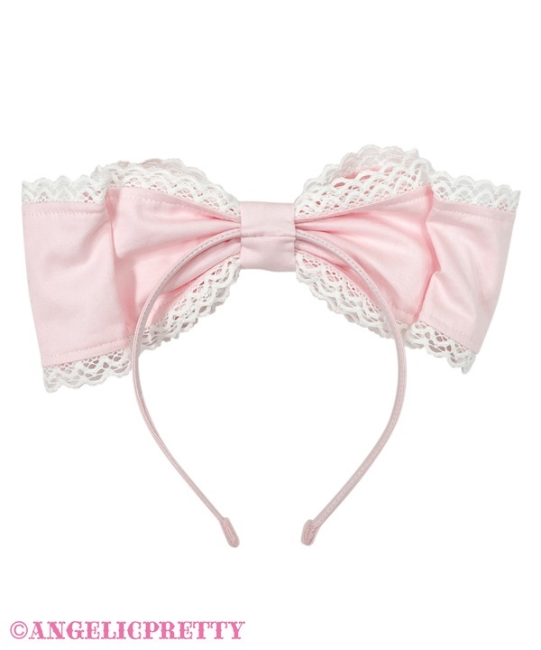 Pretty Kururin Headbow (Plain) - Black