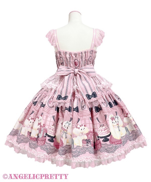 Princess Puppy Tiered Jumperskirt - Pink