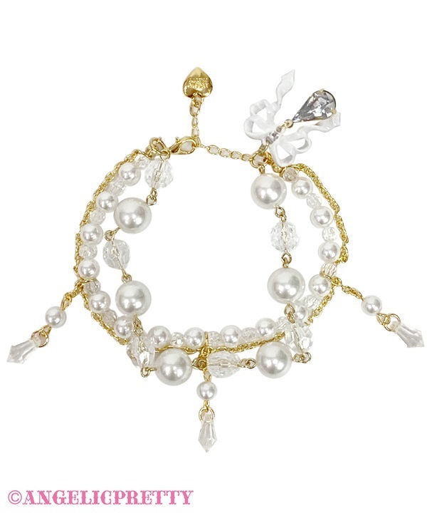 Romantic Jewelry Bracelet - White - Click Image to Close