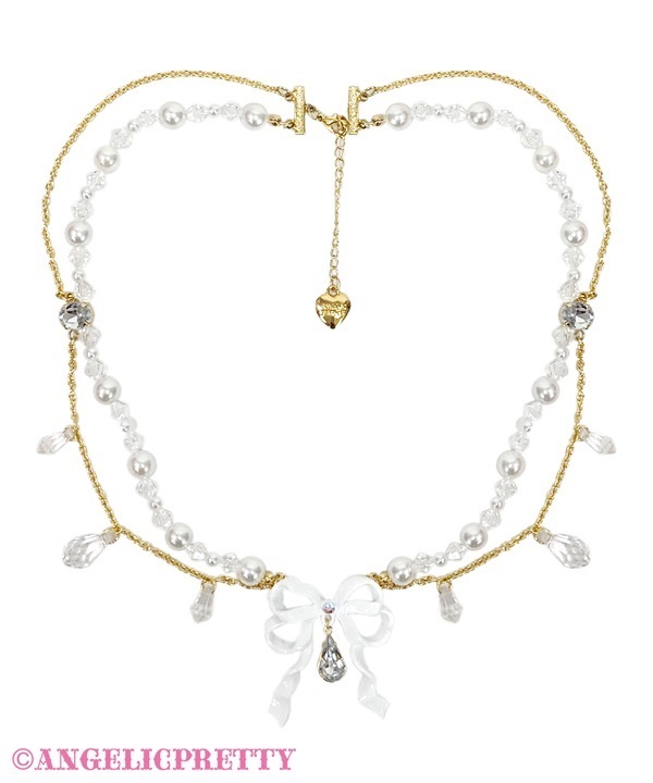 Romantic Jewelry Choker - White - Click Image to Close