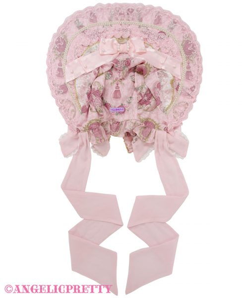 Rose Tassel Bonnet - Pink