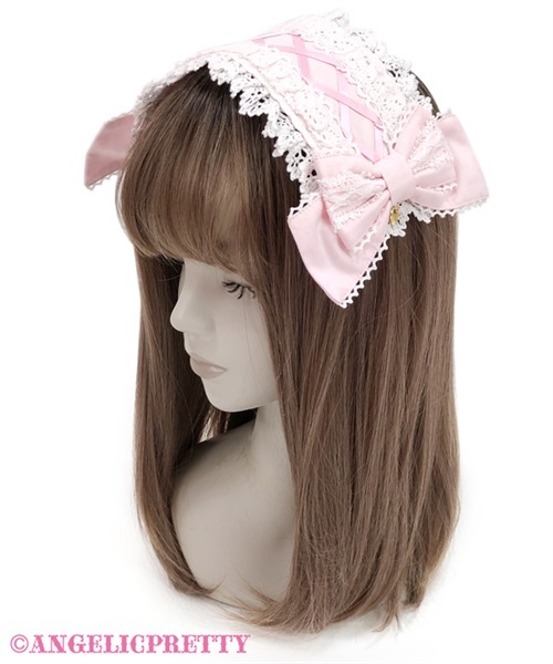 Spindle Ribbon Doll Headdress - White