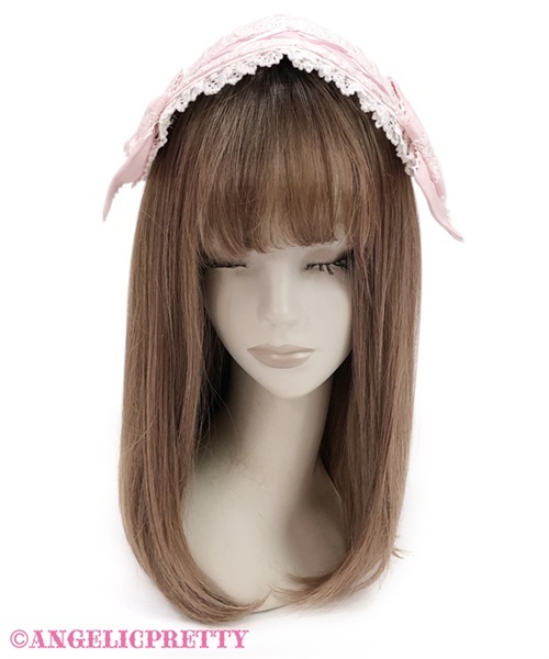 Spindle Ribbon Doll Headdress - White