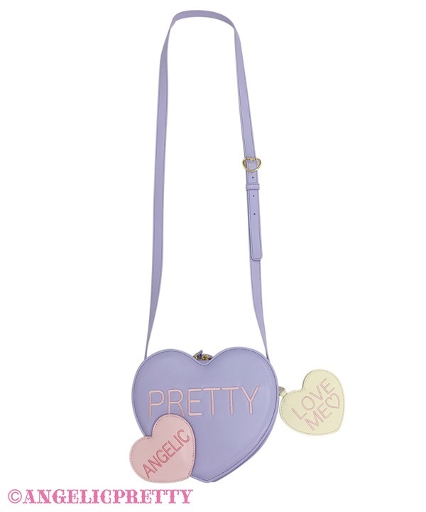 Sugar Hearts Pochette - Lavender - Click Image to Close