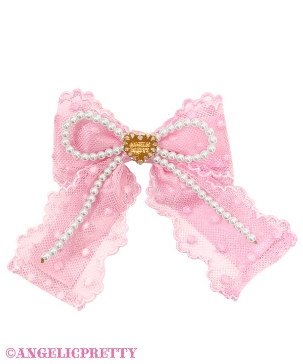 Sweet Actress Ribbon Clip Set - Black