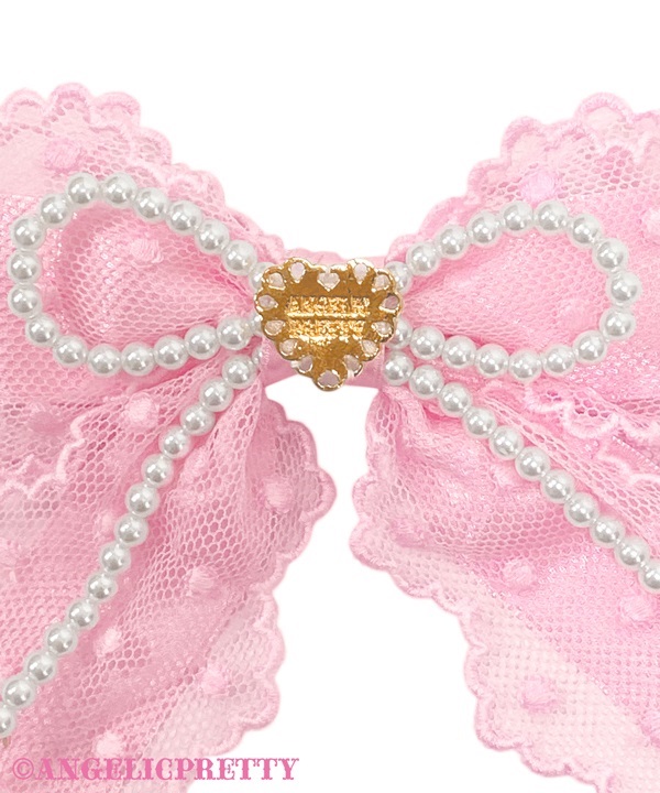 Sweet Actress Ribbon Clip Set - Pink