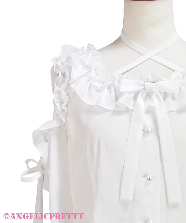 Sweet Ribbon Blouse - White