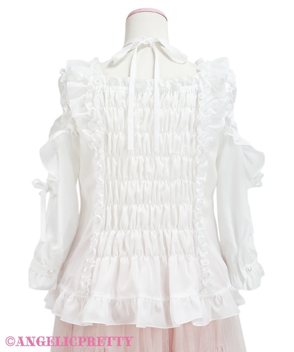 Sweet Ribbon Blouse - White