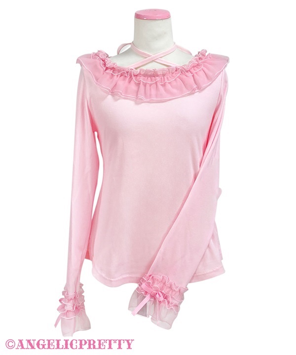 Sweet Ribbon Cutsew - Pink - Click Image to Close