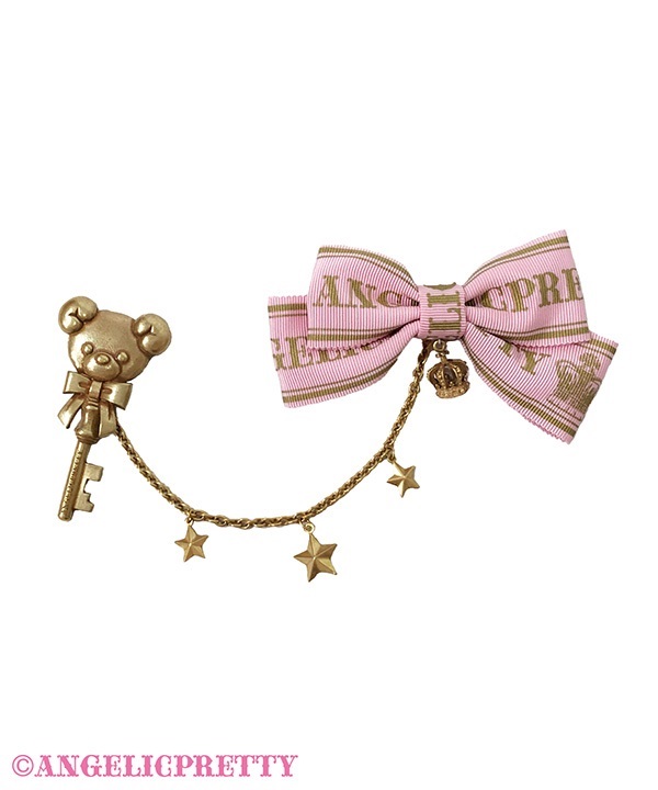 Travel Bear Brooch - Pink