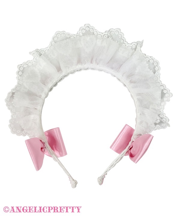 Twin Ribbon Cafe Headbow - Pink