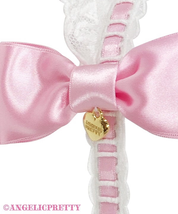 Twin Ribbon Cafe Headbow - Pink