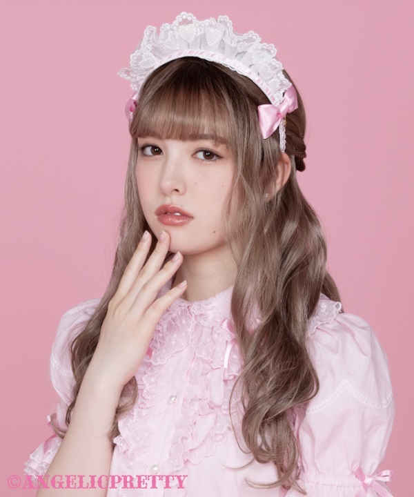 Twin Ribbon Cafe Headbow - Pink