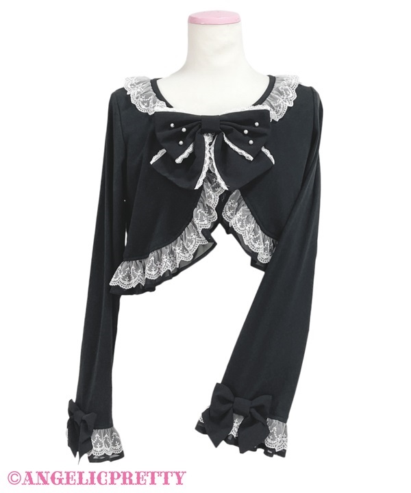 Lacy Princess Cut Bolero - Black